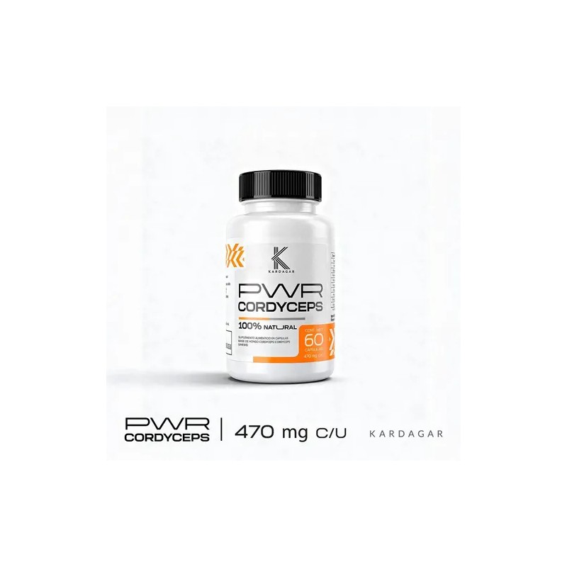 Cordyceps Power Kardagar Suplemento Extracto Hongo Puro Sabor Sin sabor