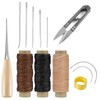 UOCAI Leather Thread Leather Needle Set, 13 Pieces Repair Sewing