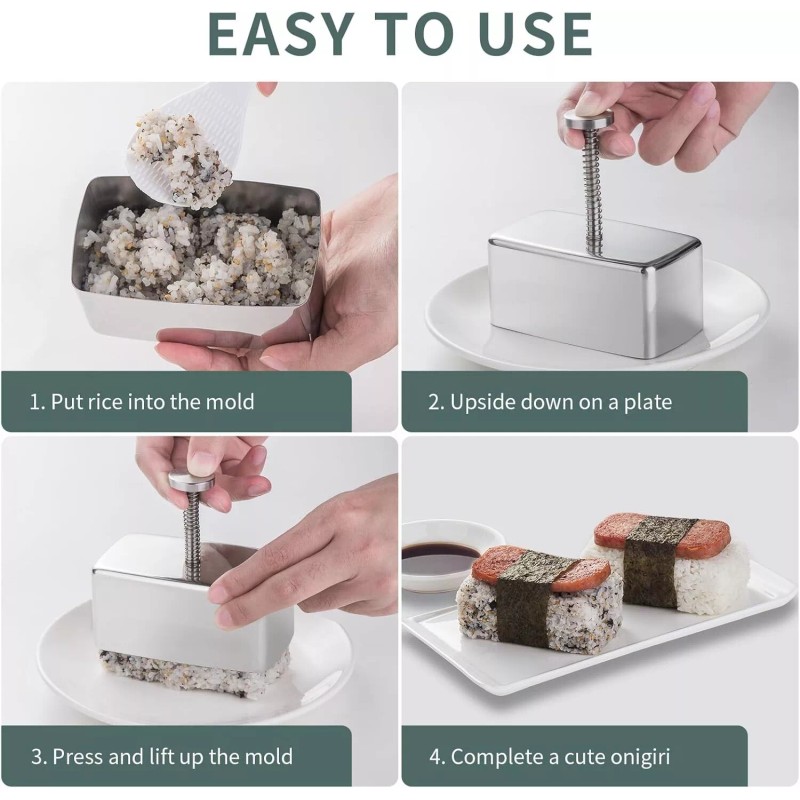 shoxil Stainless Steel Spam Musubi Mold - Create Fun and