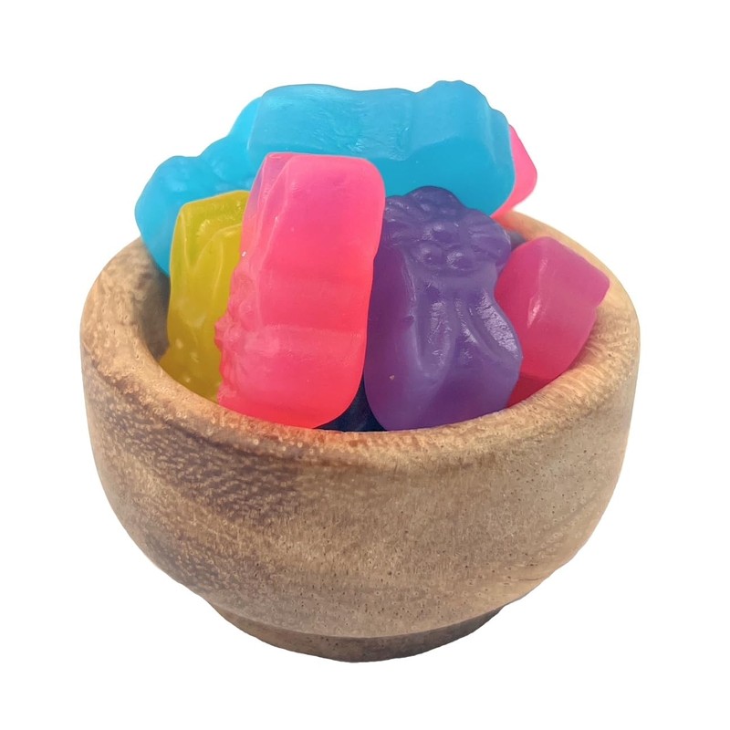 YANKEETRADERS Rabbit Jubes Gummy Candies, Assorted Fruit Flavors, 2 Pound