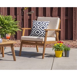 Adabana Set of 4 Outdoor Waterproof Boho Throw Pillow Covers 18 X 18 Inches,Blue and White Geometric Pillow Coves Decorative Cushion Cases Outdoor Throw Pillows for Patio Furniture Garden