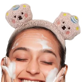 Cute Makeup Headband,Cute Bear Plush Headband for Makeup - Decorative Hair Accessories, Funny Teen Girls Headgear for Face Washing
