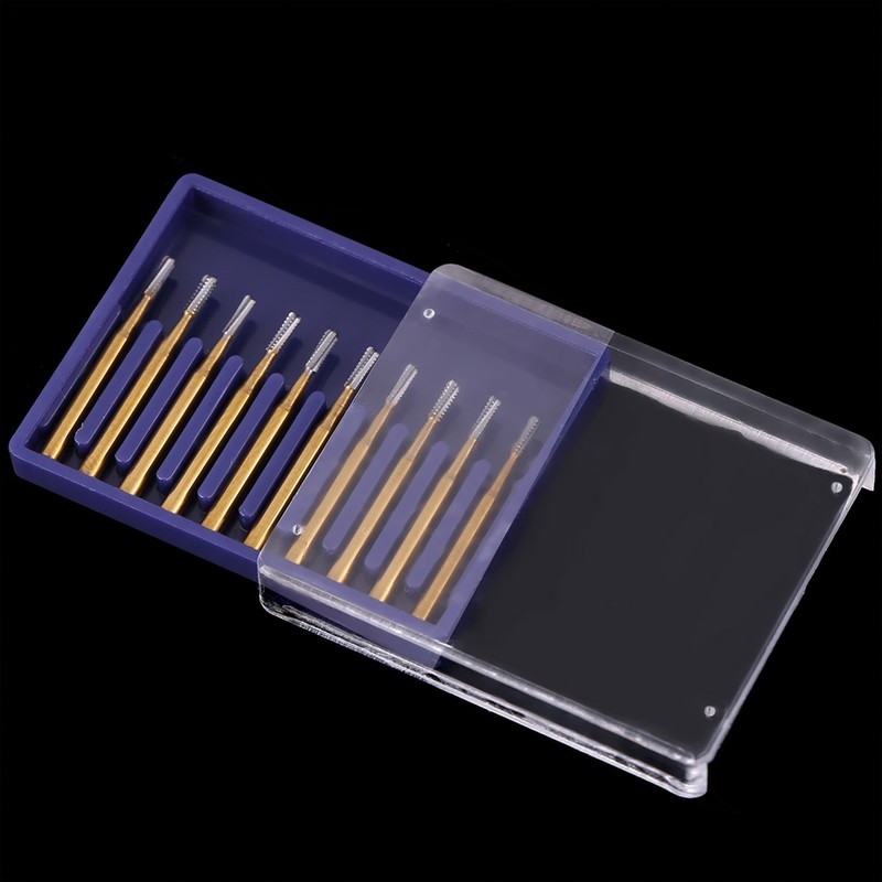 10pcs /set High Speed Dental Tungsten Steel Crown Metal Cutting