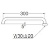 SANEI A20J-61X3-19 Horizontal Pipe Upward Diameter 0.7 inches (19 mm)