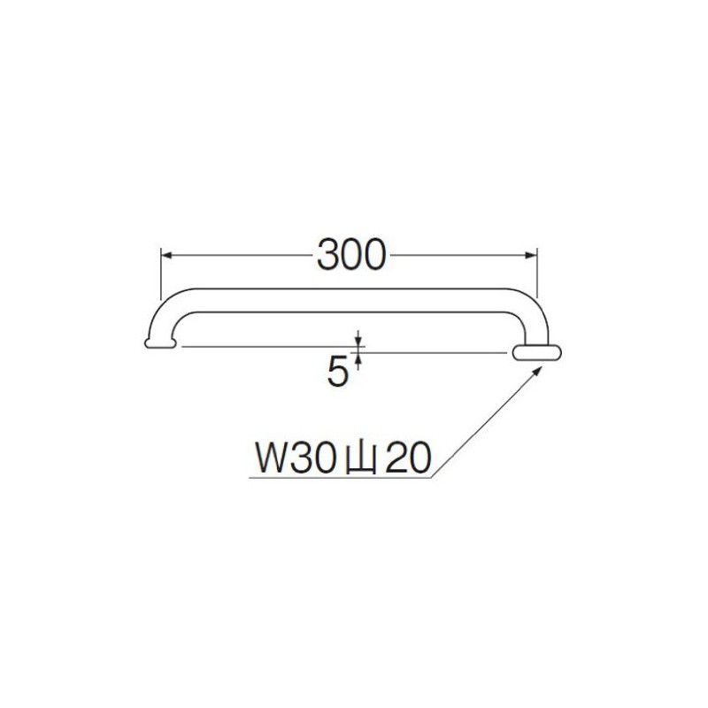 SANEI A20J-61X3-19 Horizontal Pipe Upward Diameter 0.7 inches (19 mm)