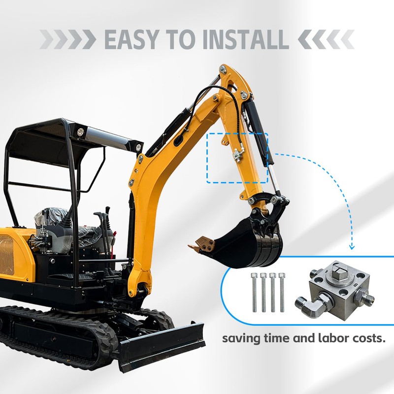 The three-way directional control valve is suitable for most small
