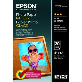 Epson 4 inch x 6 inch Photo Paper Glossy - 20 Sheets (200gsm), C13S042546