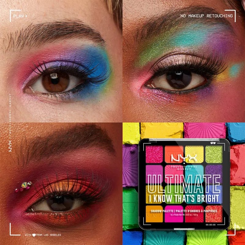 NYX Professional Makeup Ultimate paleta de sombras para ojos color