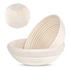 Saint Germain Bakery Premium Round Bread Banneton Basket with Liner