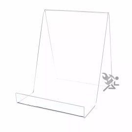 OnFireGuy Acrylic 7.25" Book or Box Display Stand Easel with 2-1/2" Resting Shelf