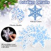 TaoBary 78 Pcs 3D Snowflake Bulletin Board Cutouts Set Winter
