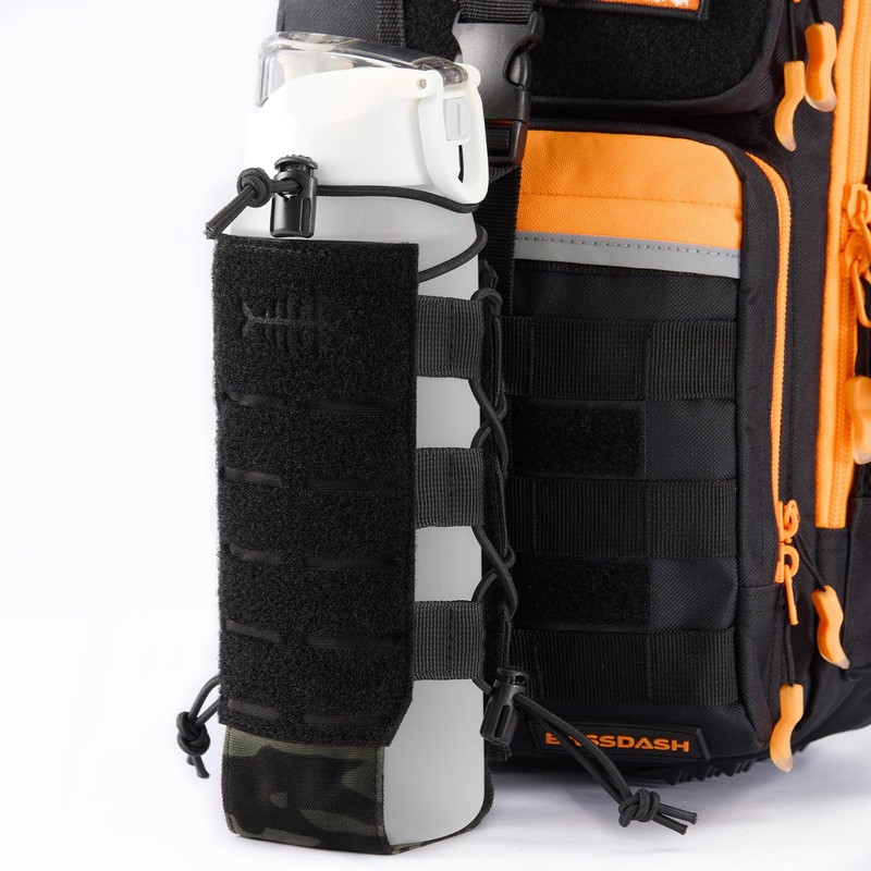 BASSDASH MOLLE Water Bottle Holder Pouch with Shoulder Strap Modular