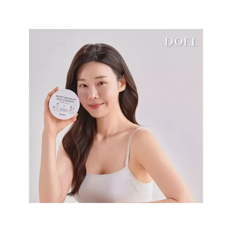 Doel 본품 1개 도엘 DOEL 100% 무기자차 촉촉 빅앤슬림 선쿠션