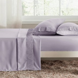 Bedsure California King Sheet Sets - 4 Pieces Soft Cal King Sheets - Breathable & Cooling - Hotel Luxury - Easy Care Polyester Microfiber Bedding for Women, Men, Lavender