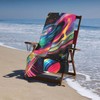 VANZEV Cosmic Planets Beach Towel 31inx51in, Galaxy Sand-Free Microfiber Bath