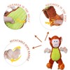 BAALSYEATKL Durable Squeaky Plush Stuffed Dog Toy Dogs - Monkey