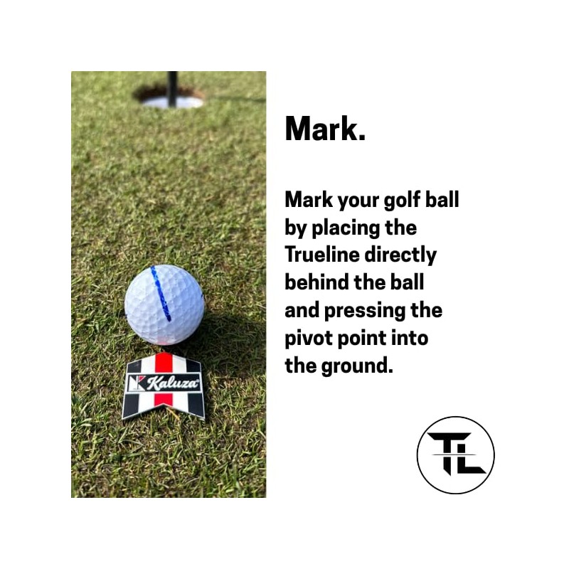 Kaluza TrueLine® Golf Alignment Ball Marker – Putting Aid –