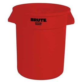 20 gal. Round Red Trash Can