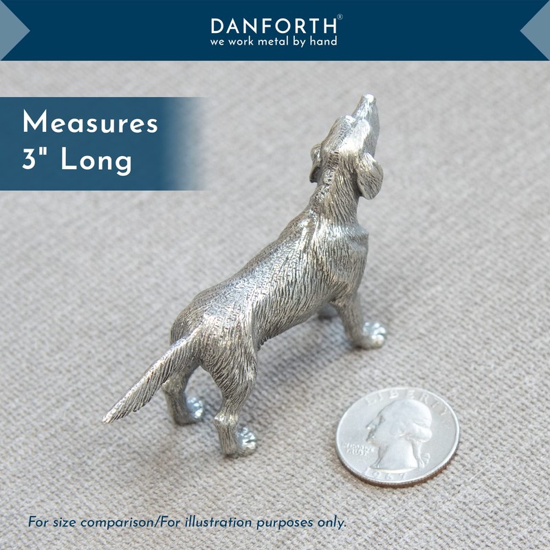 DANFORTH - Lab Dog Figure – Handcrafted Pewter Labrador Retriever