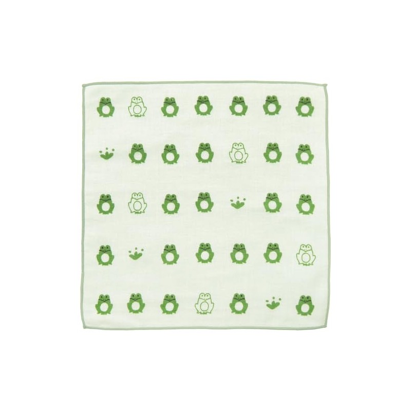 Wataol Semi Washed Towel Handkerchief, Pyoko Frog