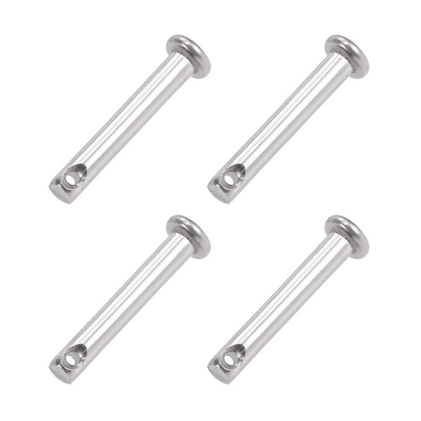 sourcing map Single Hole Clevis Pins - 4mm X 25mm