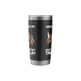 Emotional Support Tarantula Funny Exotic Pet Humor Kawaii Stainless Steel Insulated Tumbler