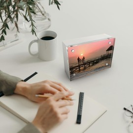 White Wood Back Magnet Frame by Canetti-4x6 inch