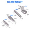 Glarks 120-Pieces 4 Styles Shelf Bracket Pegs Cabinet Furniture Shelf