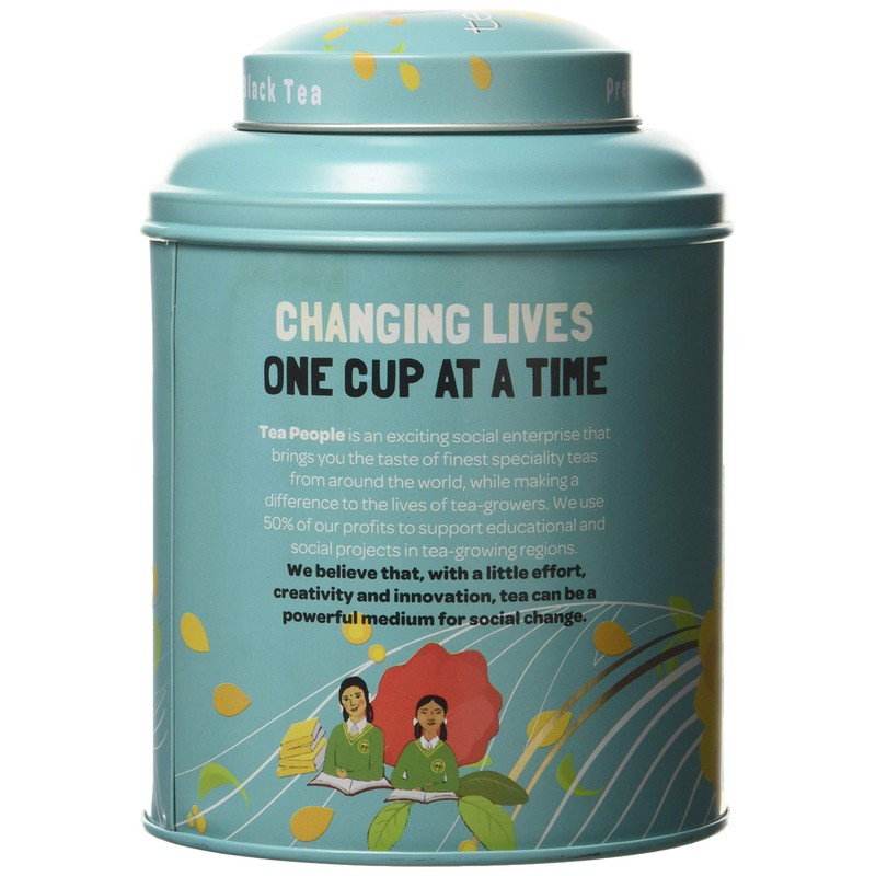 Tea People Organic Black Diamond Loose Black Tea Caddy, 125