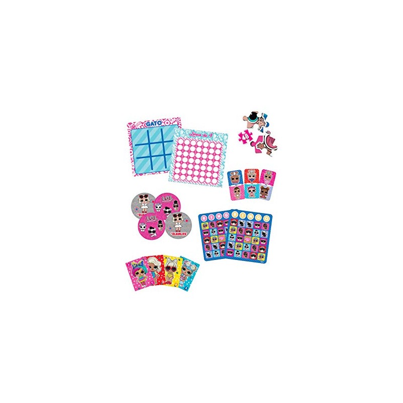 Novelty Corp JCA-2804 Set de Juegos 7 en 1 LOL