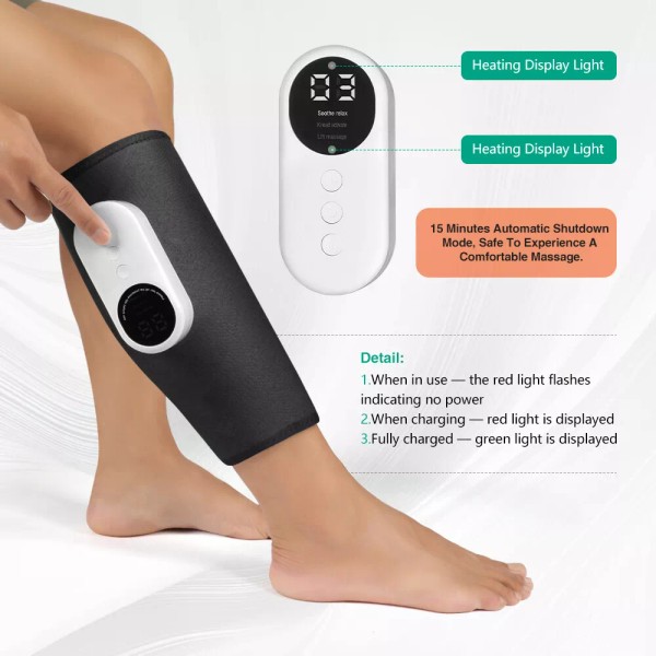 CFR Leg Massager Air Compression Heat Vibrating for Muscles Circulation