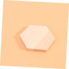 IWOWHERO 10pcs Basswood Plywood Craft Timber Boards Hexagon Profiled Wooden