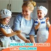 EIYVUAL Children's Apron and Chef's Hat Set, Adjustable Children's Cooking