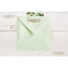 6" x 6" Green Envelopes x 25 Pack. 100gsm Weight.