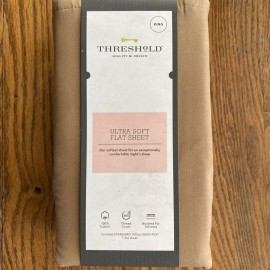 Threshold Ultra Soft King Flat Sheet - 100% Cotton - 300 Thread Count - Brown
