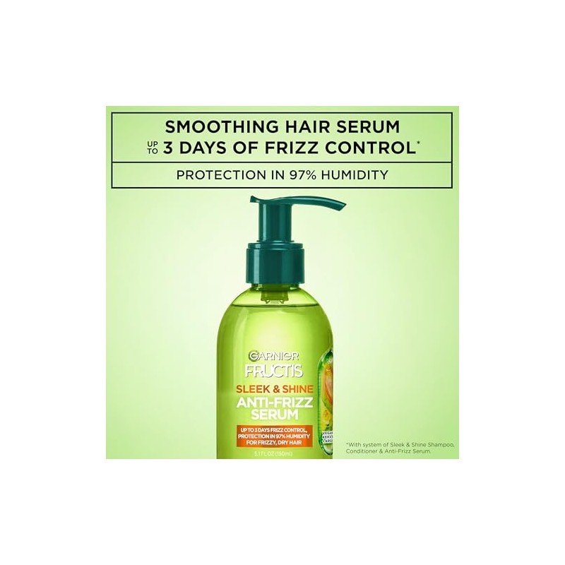Garnier Hair Care Fructis Sleek & Shine Anti-Frizz Serum, 2