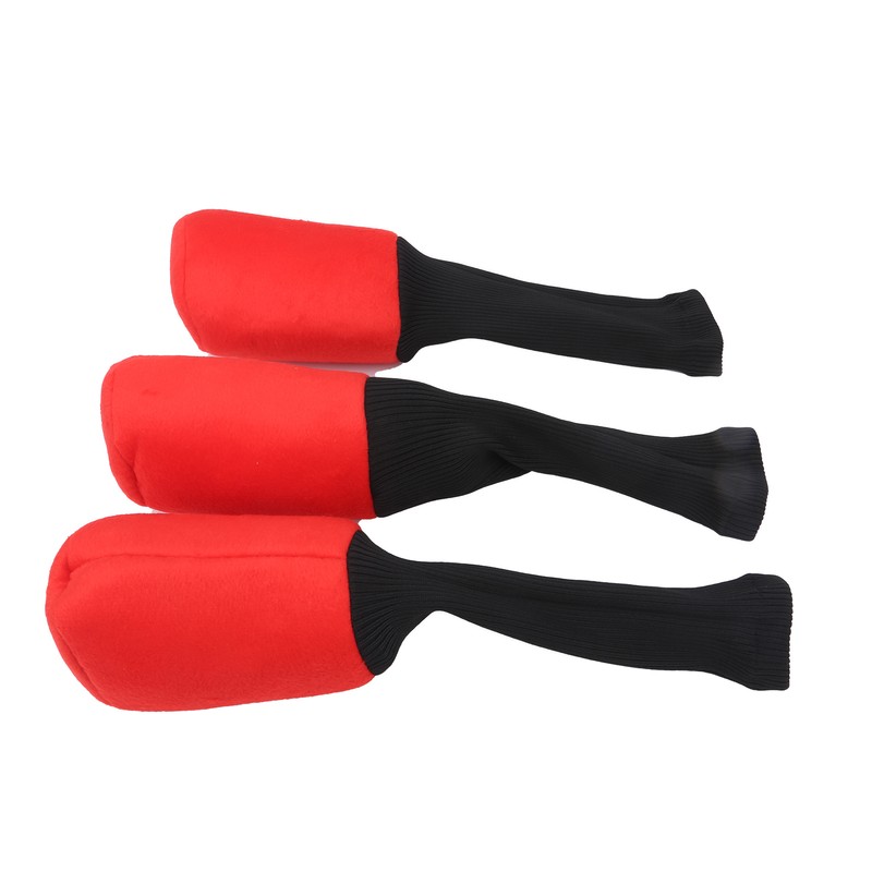 3pcs Durable Head Golf Cover Headcover Clubs Cover Protector for