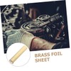 Ciieeo 1 Roll High Hardness Brass Foil Sheet Thick Wide
