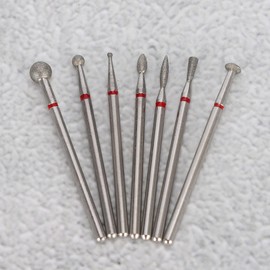 HURRISE Nail Drill Bit Set, Professional Nail Bit Fine Grit, Sand Electric Manicure Grinding Head Nail Art Manicure Drill Bit Accessory For Gel Nails (NO.05)