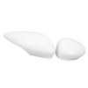 1pair Rearview Mirror Cap 1594546 White Wing Mirror Cover Cap