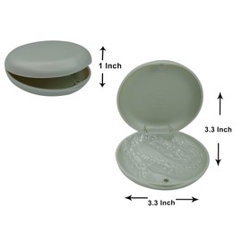 Dent Art Slim Aligner Case,Dental Orthodontic Retainer Braces Storage Organizer Box (Multi Colours) (Pack of 1, Silver)