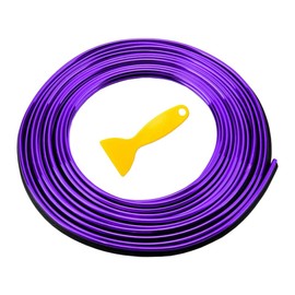 ETOPARS 5M 16.4ft Car Trim Interior Strips Purple Automotive Gap Fillers Moulding Line Decorative Filler Flexible Edge Strip Dashboard