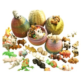 10 Pack Mystery Mini Animal Pack – 3D Printed Articulating Collectible Animal Mini's