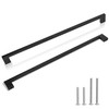 Redunest Cabinet Pulls Matte Black Cabinet Handles Square Drawer Pulls,