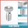 ACROPIX Banjo Bolt Brake Fitting Adapter Kit 3 an 3/8"x24