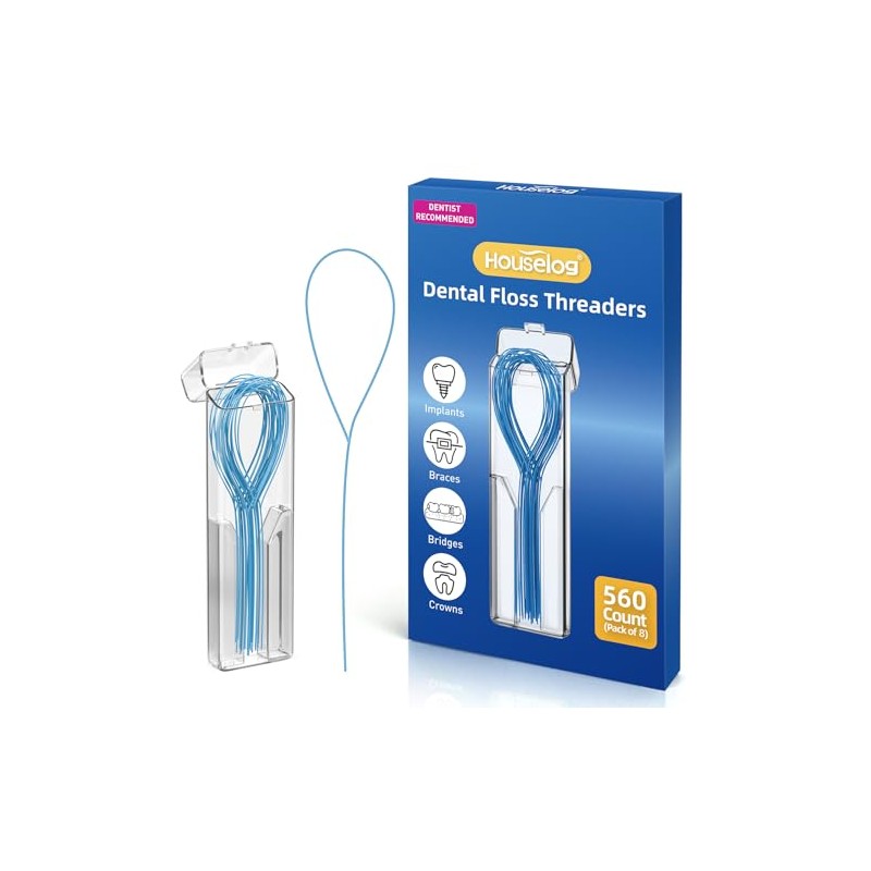 Enhebradores de Hilo Dental - 560 Piezas de Enhebradores para