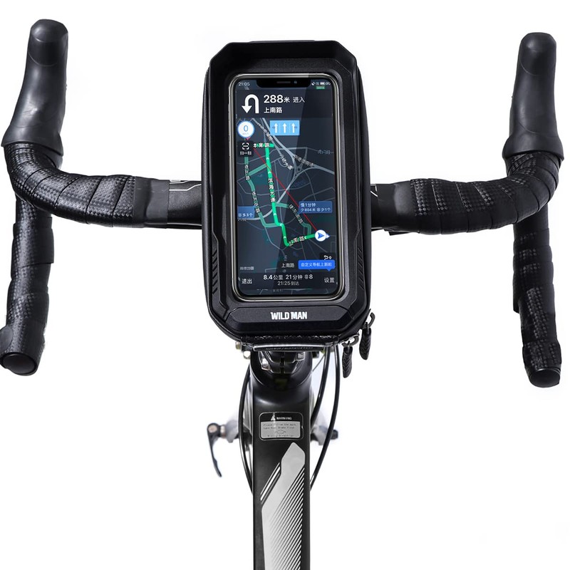 WILD MAN 1L Hard Shell Rainproof Storage Bike Bag Bike