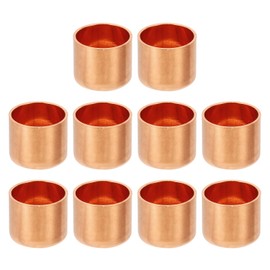 PATIKIL 1/2" Copper Pipe End Cap, 5Pcs Copper Fitting Cap Sealing Sweat Plug Solder Connection for Plumbing HVAC Air Conditioner