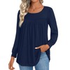 Addtoo Womens 2024 Casual Tunic Tops Fall Long Sleeve Blouse