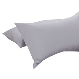 R.T. Home - Egyptian Luxury Extra Long Cotton Hotel Quality Pillowcase 17x24 Inch (Pillow Case 43 63) 500 Thread Count Sateen Weave Silver Grey Pillow Cover with Envelope 17*24 Inch